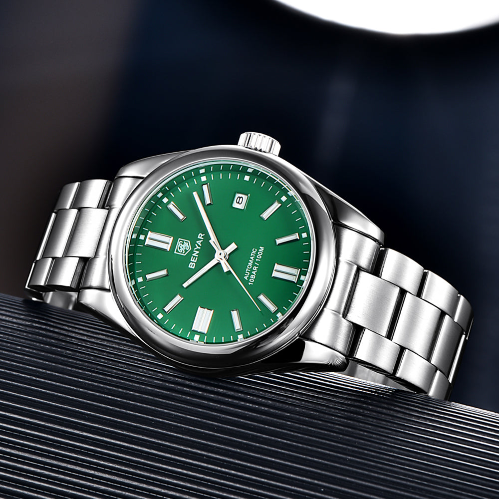 Benyar Automatic 100 ATM Gray-Green