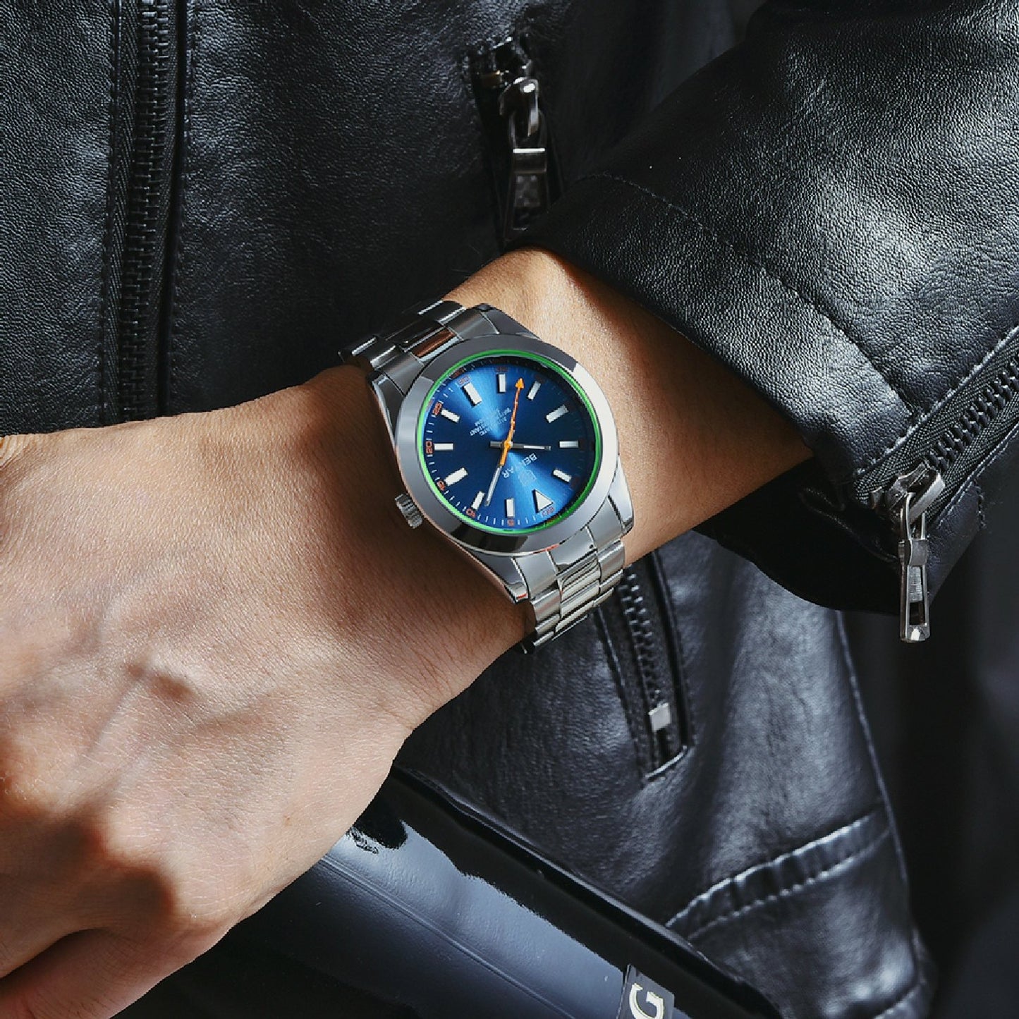 Benyar Automatic 50 ATM Gray-Blue