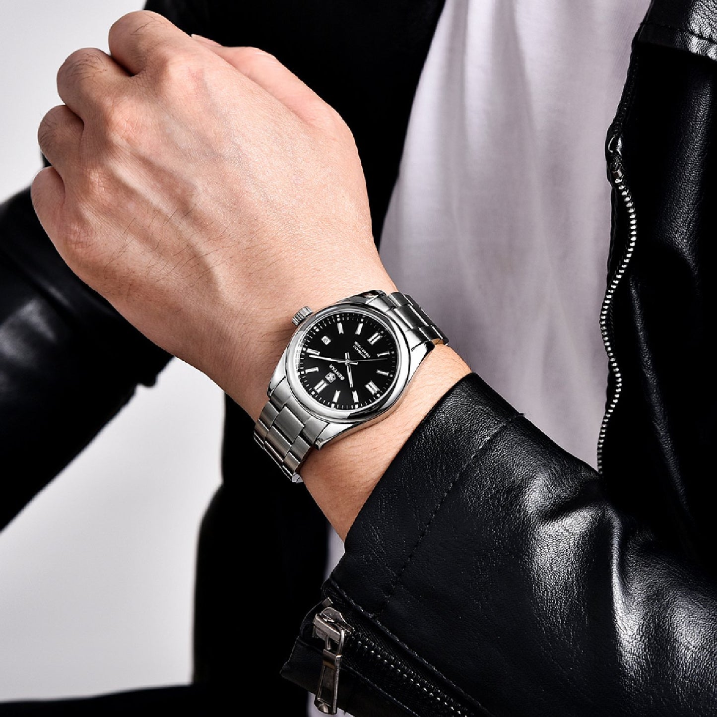 Benyar Automatic 100 ATM Gray-Black