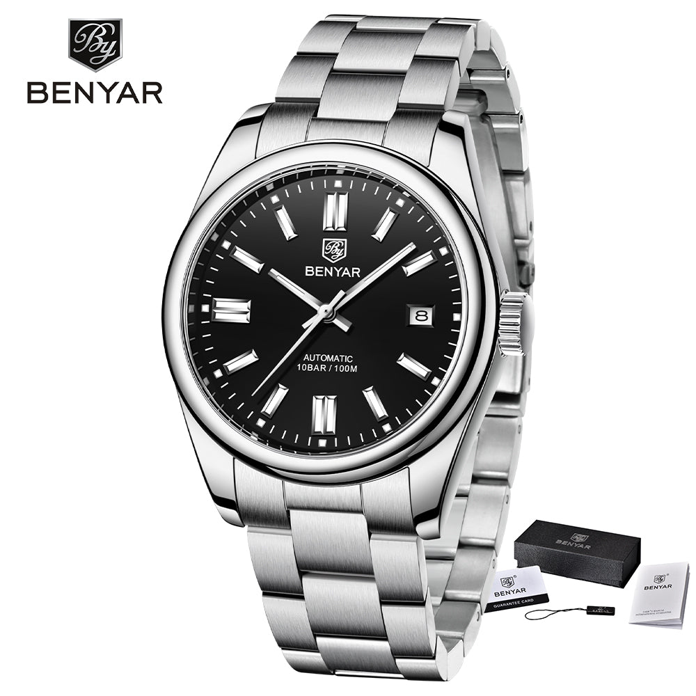 Benyar Automatic 100 ATM Gray-Black