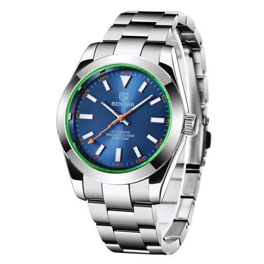 Benyar Automatic 50 ATM Gray-Blue