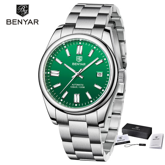 Benyar Automatic 100 ATM Gray-Green